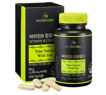 Nutricore Vitamin B Complex, 60 Tablets, 1 Tablet