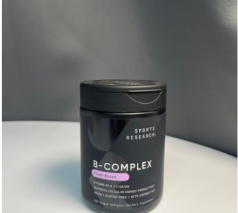 Sports Research Vitamin B Complex B1 B6 B12 Niacin, Folate Biotin Softgels, 120 Tablets