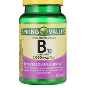Spring Valley Timed Release Vitamin B12 Tablets 1000 mcg 60 Tablets, 60 Tablets, 1 Tablet