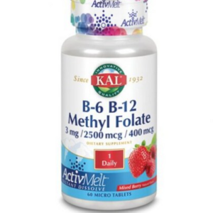 Cal B-6 B-12 Methyl Folate Active Melt™ Mixed Berry — 60 Micro Tablets 255974