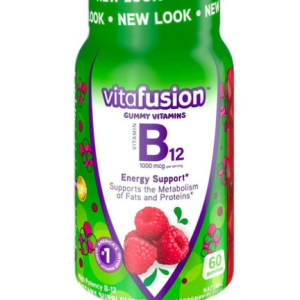 Vitafusion Vitamin B12 1000mcg Gummies (30 Day Supply) Vitafusion B12 Gummy, 60 Tablets, 1 Gummies