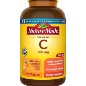 Nature Made, Vitamin C, 500 mg, Chewable Orange, 150 Tablets