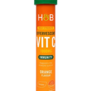 Holland & Barrett High Strength Vit C Orange 1000 mg Orange Flavor, 20 Tablets, 20 Tablets