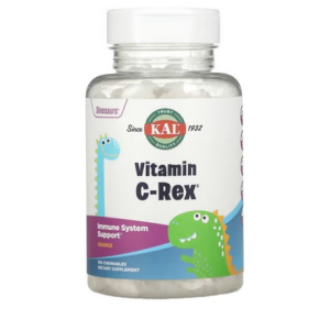 KAL Dinosaurs Vitamin C Rex Orange Chewable, 100 Tablets, 1 Chewable