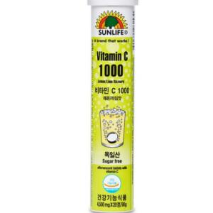 Sunlife Vitamin C 1000 Lemon-Lime Effervescent Vitamins, 20 Tablets, 1 Tablet
