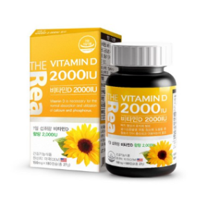 “The Real Vitamin D 2000IU x 1 Box, 180 Tablets, 1 Piece “
