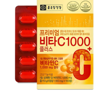 Chong Geun Dang Health Premium Premium Vita C 1000 Plus, 100 tablets, 1