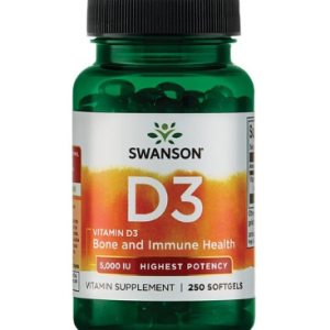Swanson Vitamin D3 5000IU Soft Gel