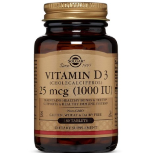 Solga Vitamin D3 (Cholecal Simperol) 1000 IU Tablet, 180 tablets, 1