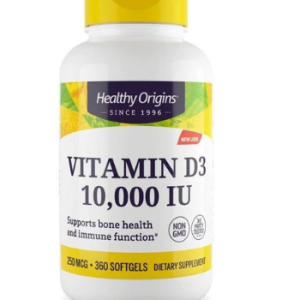 Healthy Origins Vitamin D3 Soft Gel, 360 tablets, 1