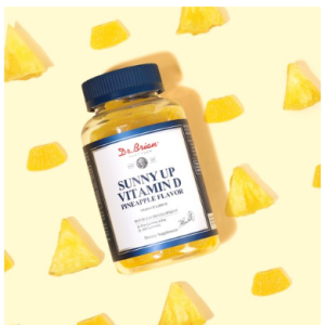 “Dr. Brion Dr. Brion’s Sunny Up Vitamin D Pineapple Flavor, 100 tablets, 1”