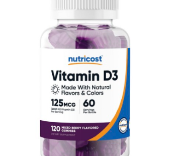NUTRI COOSAR Vitamin D3 5000 IU Mixed Berry Taste