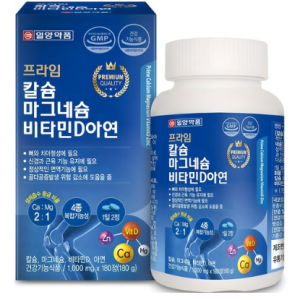 Ilyang Pharmaceutical Prime Calcium Magnesium Vitamin D Zinc, 180 tablets, 1