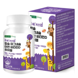 Konkuk Dairy Early Kids Kids Up Calcium Magnesium Zinc Vitamin D -Chuble 180g, 120 tablets, 1