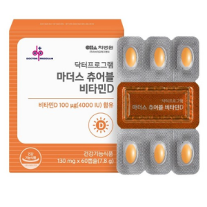 Dr. Program Mothers Chewable Vitamin D 7.8g, 1, 60 tablets
