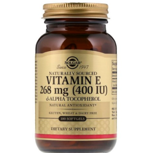 Solga Vitamin E 400 IU D-Alpha Toco Perolsoft Gel, 100 tablets, 1