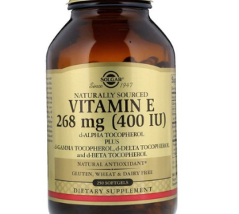 Solga Vitamin E 400 IU Mixed Toko Perol Soft Gel Gluten Precleato Suttang, 250 tablets, 1