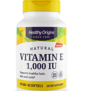 Healthy Origins E-1000 Natural Mixed Tokopherolsoft Gel, 60 tablets, 1