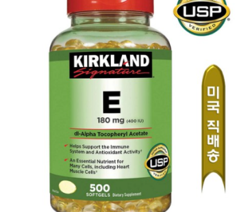 Kirkland Signature E 180mg Soft Gel, 500 tablets, 1