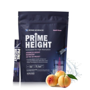 BON on E Science Prime Height Powder -Calcium Magnesium Zinc and Vitamin B6 B6 B12 C D3 EK Daily Multivitamin -Stick, BON E Science Prime Height Po, 1
