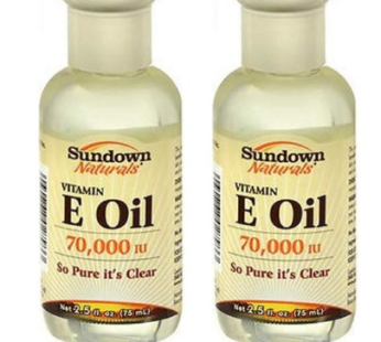2 set sundown naturals vitamin e oil 2.50 OZ