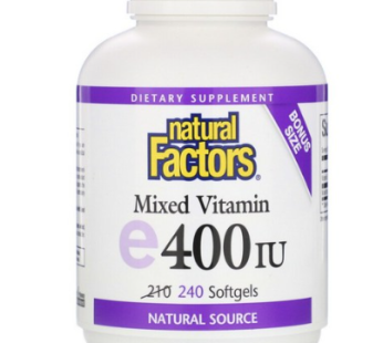 Natural Factors Mix Mix Vitamin E 400IU Soft Gel