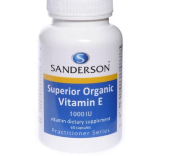 [Sanderson] Superior Organic Vitamin E 1000IU 60 tablets