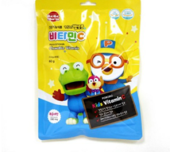 Bebemorin Porong Porong Pororo Peach Peach Vitamin C, 50 tablets, 5