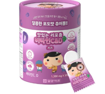 Ilyang Pharmaceutical absorption rate is high children Vitamin D 1000IU Kids Baby Baby Baby Vitamin D3 Chewable Lipo Zombies C & D