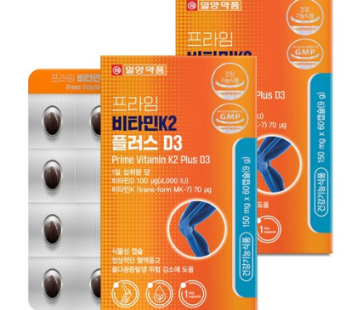Ilyang Pharmaceutical Prime Vitamin K2 Plus D3 9g, 2, 60 tablets