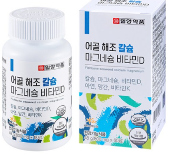 Ilyang Pharm Fishery Seaweed Calcium Magnesium Vitamin D Vitamin K 48g, 1